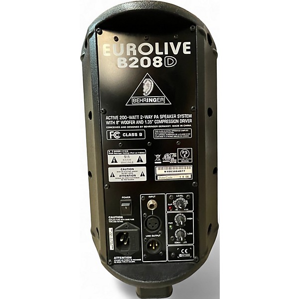 Used Behringer B208D 200W Powered Speaker
