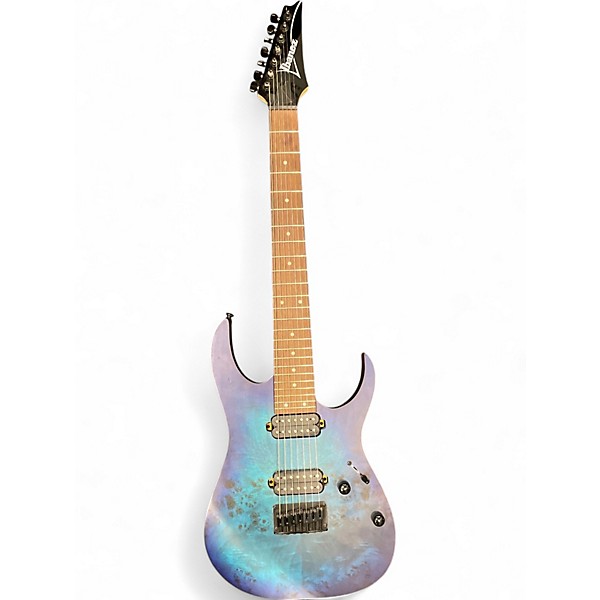 Used Ibanez RG7421PB Blue Burst Solid Body Electric Guitar