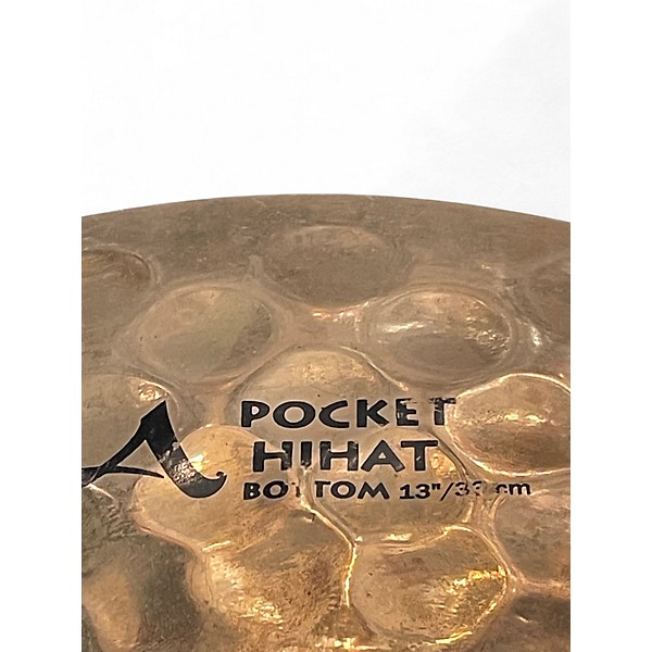 Used 2010s Zildjian 13in A Series Pocket Hi Hat Bottom Cymbal