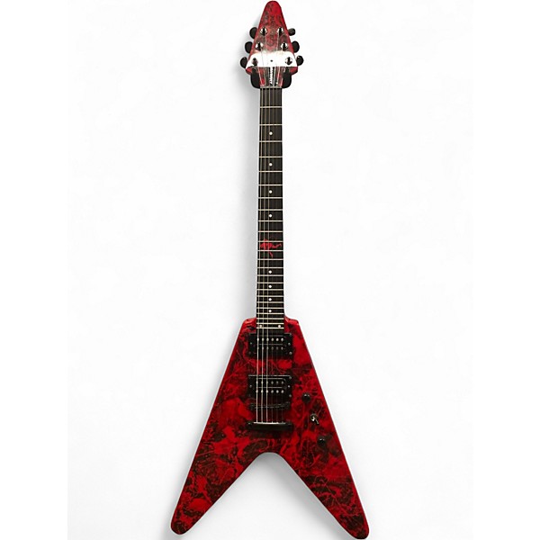 Used Epiphone FLYING V JAMES WALKER Blood red Solid Body Electric Guitar