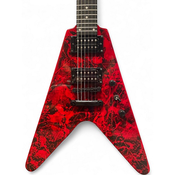 Used Epiphone FLYING V JAMES WALKER Blood red Solid Body Electric Guitar