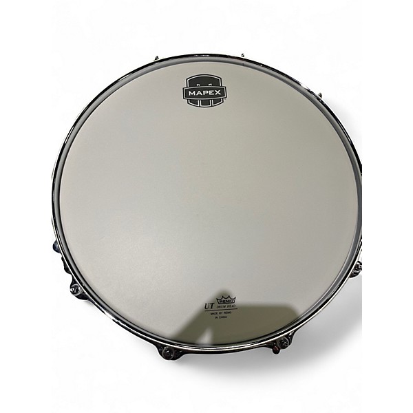 Used Mapex 14in The Tomahawk Metallic Silver Drum