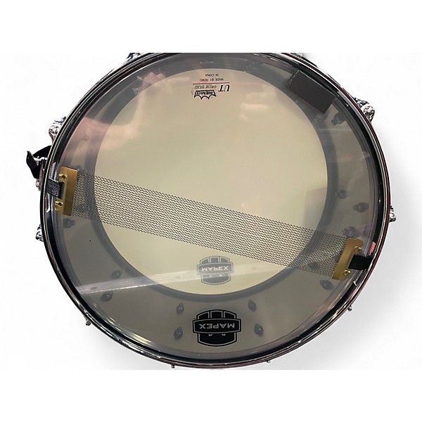 Used Mapex 14in The Tomahawk Metallic Silver Drum