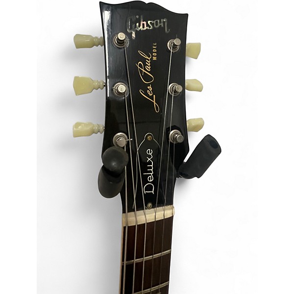 Used Gibson Les Paul Deluxe 2 Tone Sunburst Solid Body Electric Guitar