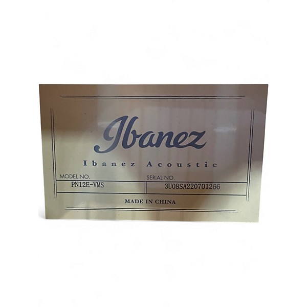 Used Ibanez PN12E Parlor 2 Color Sunburst Acoustic Electric Guitar