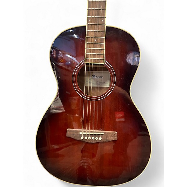 Used Ibanez PN12E Parlor 2 Color Sunburst Acoustic Electric Guitar