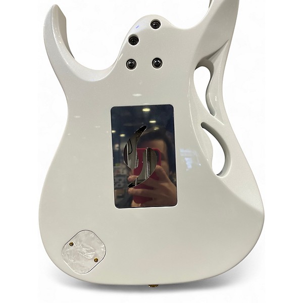 Used Ibanez PIA3761 Stallion White Solid Body Electric Guitar