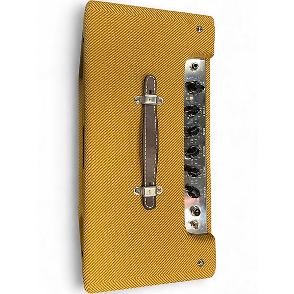 Used Fender Blues Junior Lacqured Tweed Tube Guitar Combo Amp