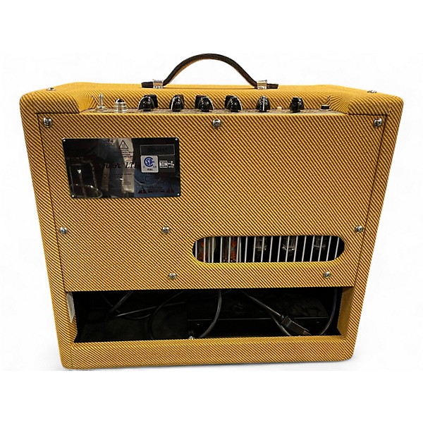 Used Fender Blues Junior Lacqured Tweed Tube Guitar Combo Amp