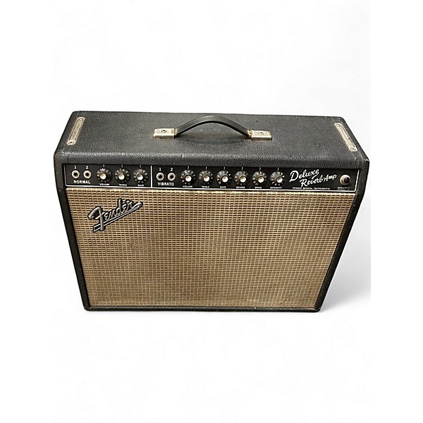 Vintage 1966 Fender Deluxe Reverb Tube Guitar Combo Amp