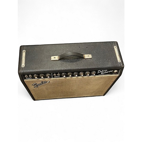 Vintage 1966 Fender Deluxe Reverb Tube Guitar Combo Amp