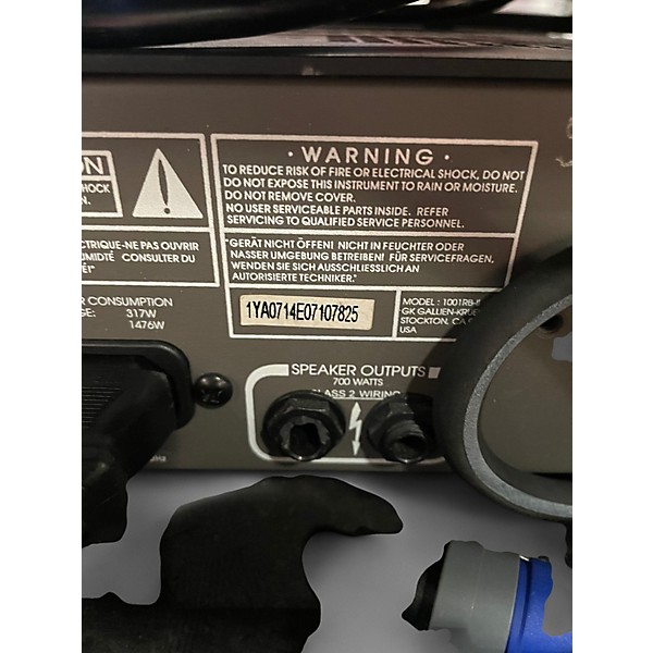 Used Gallien-Krueger 1001RB-II 700/50W Bass Amp Head