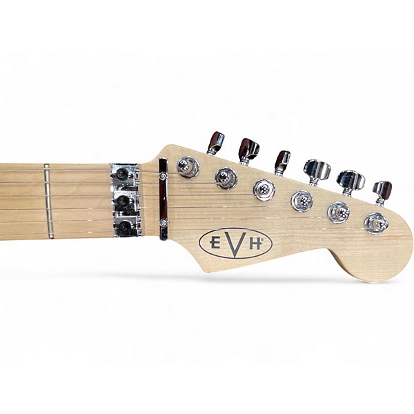 Used EVH Striped Series Black and Yellow Solid Body Electric Guitar