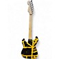 Used EVH Striped Series Black and Yellow Solid Body Electric Guitar