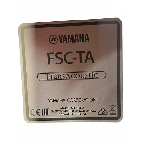 Used Yamaha FSC-TA Brown Sunburst Acoustic Electric Guitar