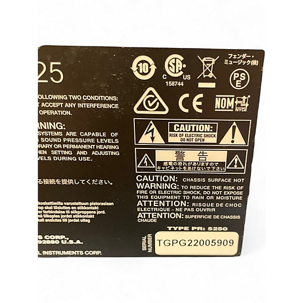 Used Fender Mustang LT25 25W 1x8 Guitar Combo Amp