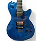 Used Godin LGX-SA AAA Flame Maple Top Trans Blue Solid Body Electric Guitar