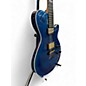 Used Godin LGX-SA AAA Flame Maple Top Trans Blue Solid Body Electric Guitar