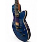 Used Godin LGX-SA AAA Flame Maple Top Trans Blue Solid Body Electric Guitar