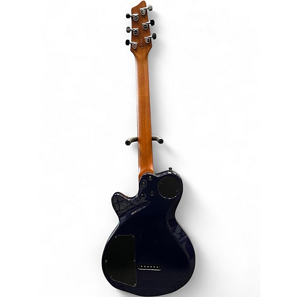 Used Godin LGX-SA AAA Flame Maple Top Trans Blue Solid Body Electric Guitar