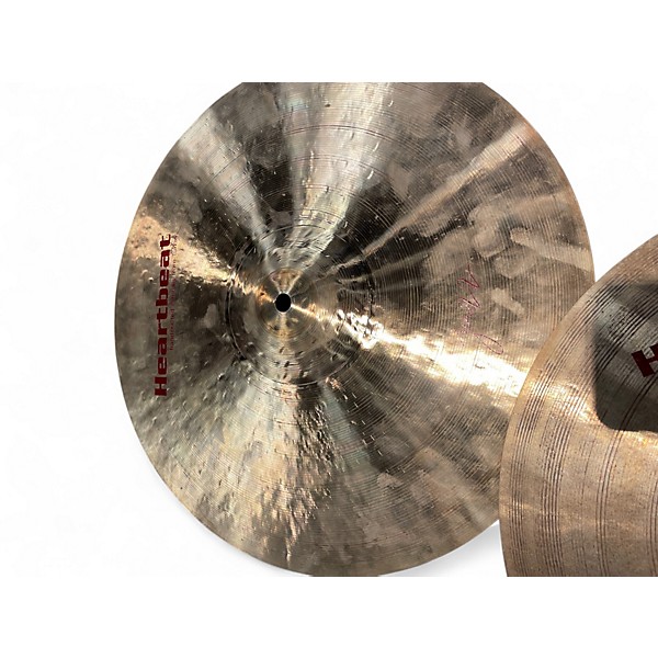 Used Heartbeat 16in jazz hi hat pair Cymbal