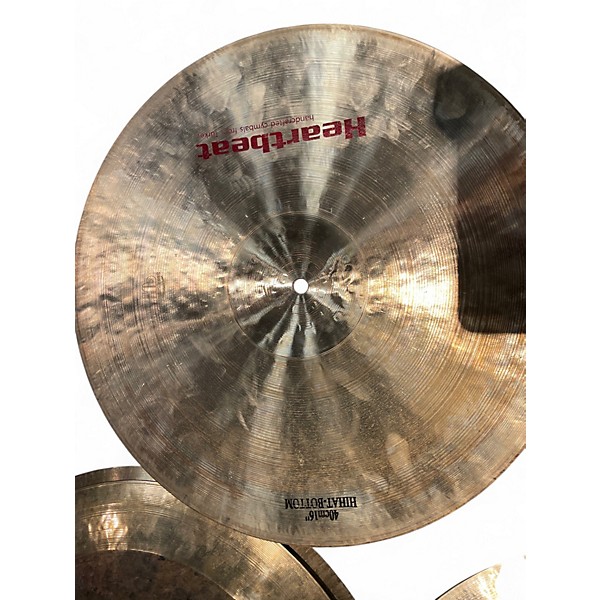 Used Heartbeat 16in jazz hi hat pair Cymbal