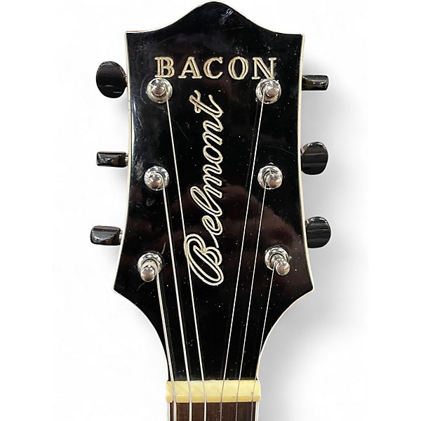 Vintage 1955 Bacon Belmont Archtop Vintage Natural Hollow Body Electric Guitar