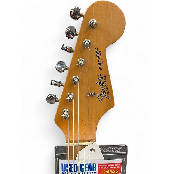 Used Fender Duo Sonic Black Solid Body Electric Guitar