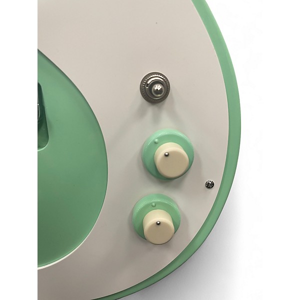 Used Danelectro nos plus Green Solid Body Electric Guitar