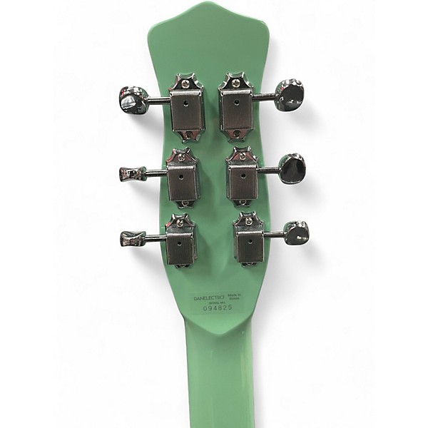 Used Danelectro nos plus Green Solid Body Electric Guitar