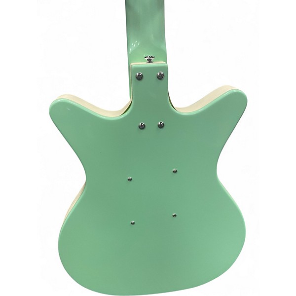 Used Danelectro nos plus Green Solid Body Electric Guitar