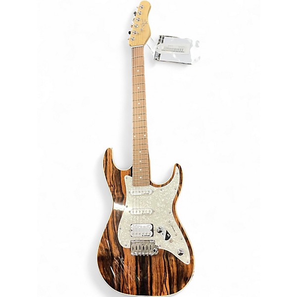 Used Michael Kelly Custom Collection 65 Striped Ebony Solid Body Electric Guitar