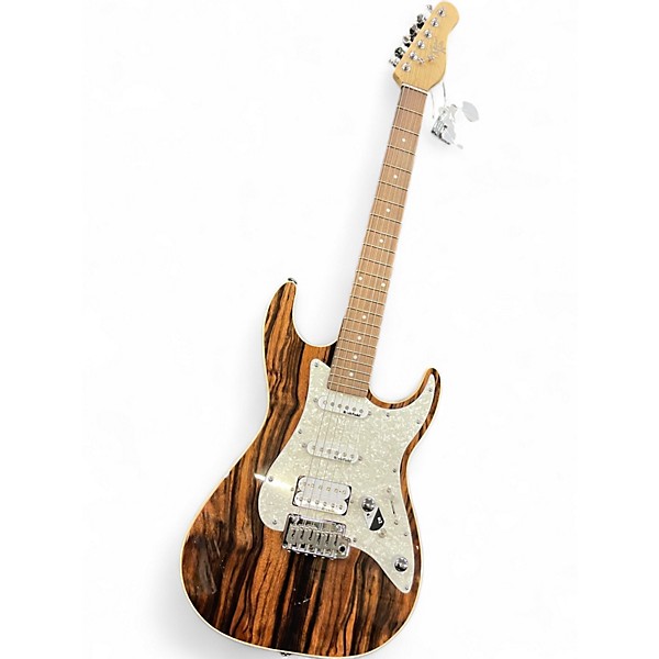 Used Michael Kelly Custom Collection 65 Striped Ebony Solid Body Electric Guitar