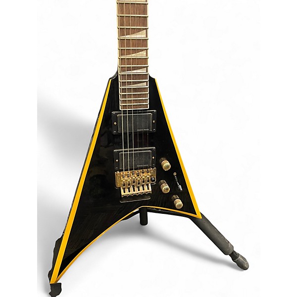 Used Jackson X-SERIES RRX24 Black and Yellow Solid Body Electric Guitar