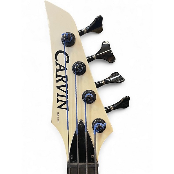 Used Carvin LB-70 White Electric Bass Guitar