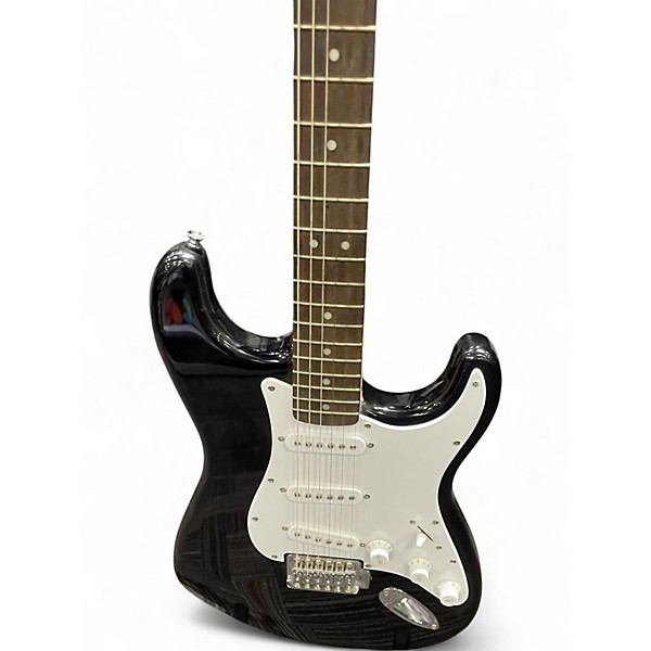 Used Squier SONIC STRATOCASTER Black Solid Body Electric Guitar
