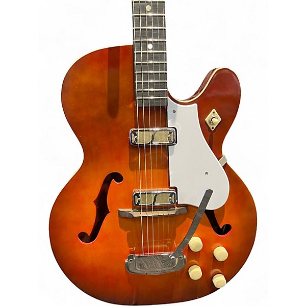 Vintage 1960s Harmony Rocket Vintage Sunburst Hollow Body Electric Guitar