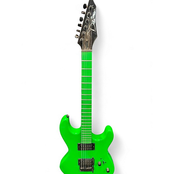 Used Dean Custom Zone SLIME GRREN Solid Body Electric Guitar