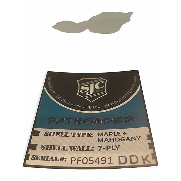 Used SJC Drums 14X6.5 Pathfinder Satin Teal Drum