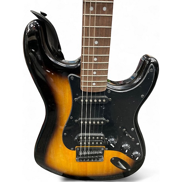 Used Squier Stratocaster HSS Sunburst Solid Body Electric Guitar