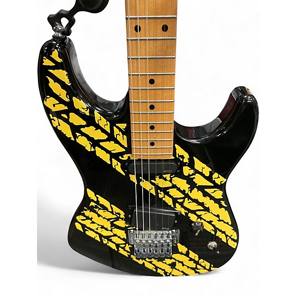 Used Godin DERRY GREHAN SIGNATURE TREAD GRAPHICS Black Solid Body Electric Guitar