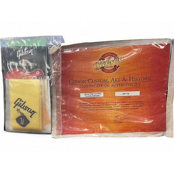 Used 2000s Gibson 1959 Reissue Jimmy Page Les Paul "Number One" VOS Heritage Cherry Sunburst Solid Body Electric Guitar