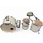 Used Pearl 5 Piece Export PURE WHITE Drum Kit thumbnail