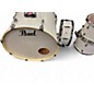 Used Pearl 5 Piece Export PURE WHITE Drum Kit