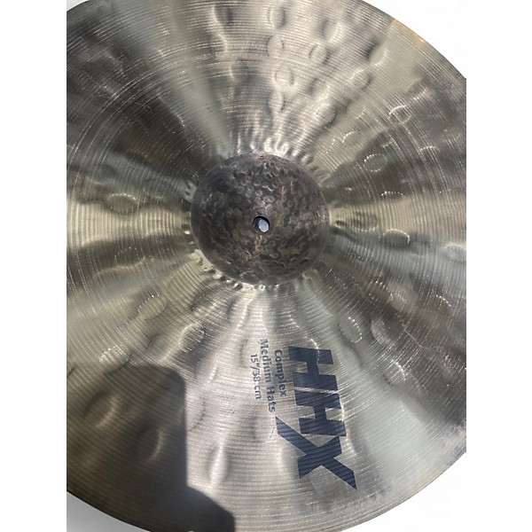 Used SABIAN 15X4.5 HHX MEDIUM HIGH HAT  Cymbal