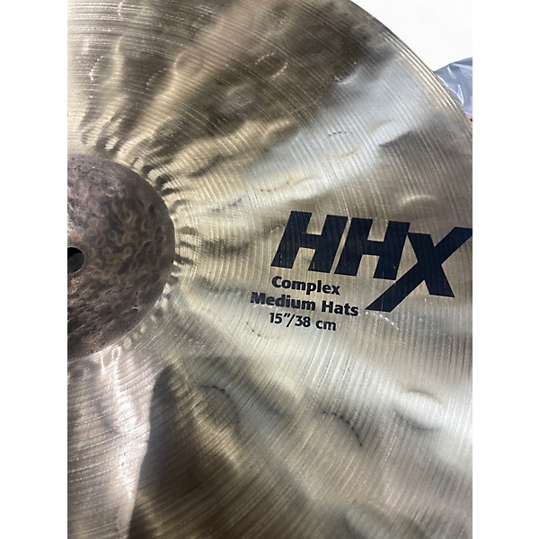 Used SABIAN 15X4.5 HHX MEDIUM HIGH HAT  Cymbal