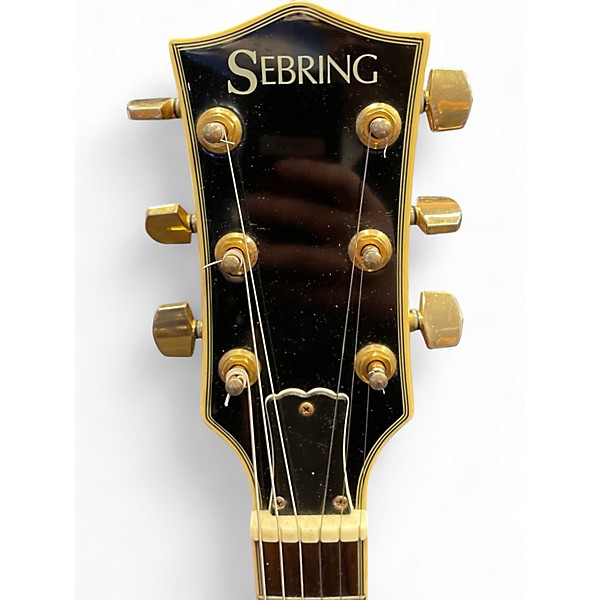 Used Sebring 335 STYLE Black Hollow Body Electric Guitar