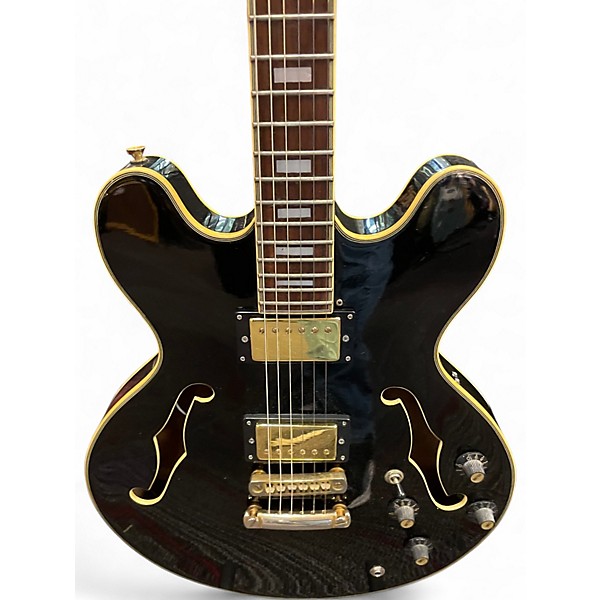 Used Sebring 335 STYLE Black Hollow Body Electric Guitar