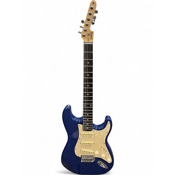 Used SX STRATOCRAZY ALNICO V DARK BLUE Solid Body Electric Guitar