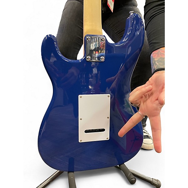 Used SX STRATOCRAZY ALNICO V DARK BLUE Solid Body Electric Guitar